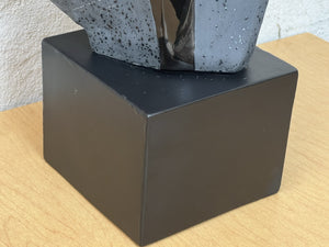 I Like Mike's Mid Century Modern Sculptures & Statues Neo Deco Black Ceramic Female Bust in the style of Stargazer by David Fisher