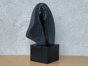 I Like Mike's Mid Century Modern Sculptures & Statues Neo Deco Black Ceramic Female Bust in the style of Stargazer by David Fisher