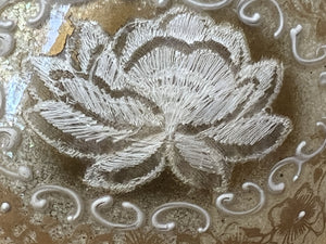 I Like Mike's Mid Century Modern table lamps Pair Mid Century Table Lamps, White Gold Venetian Style Regency with Marble Bases