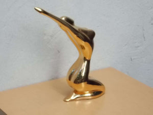 I Like Mike's Mid Century Modern table sculpture Gold Chrome Jaru Nude Table Sculpture