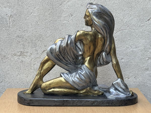 I Like Mike's Mid Century Modern table sculpture The Cameo by Alexander Danel, 1989 Austin Productions