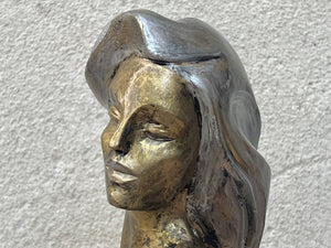 I Like Mike's Mid Century Modern table sculpture The Cameo by Alexander Danel, 1989 Austin Productions