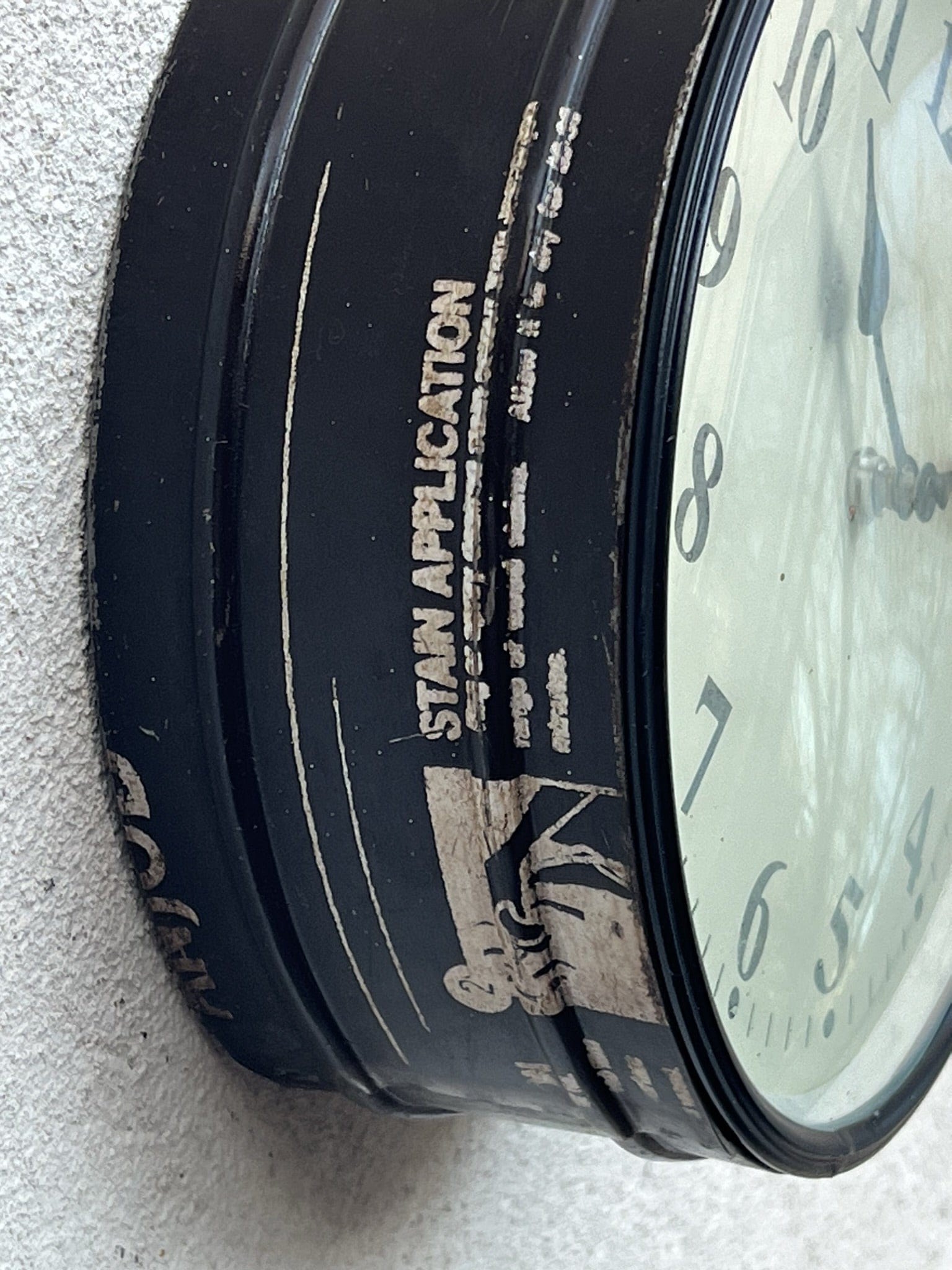 I Like Mike's Mid Century Modern Wall Clocks Round Reclaimed Metal Wall Clock, Upcycled Industrial Chic