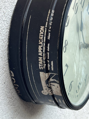I Like Mike's Mid Century Modern Wall Clocks Round Reclaimed Metal Wall Clock, Upcycled Industrial Chic