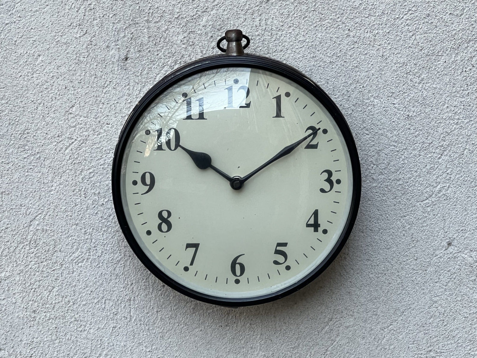 I Like Mike's Mid Century Modern Wall Clocks Round Reclaimed Metal Wall Clock, Upcycled Industrial Chic