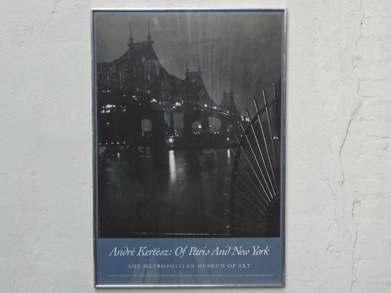 I Like Mike's Mid-Century Modern Wall Decor & Art Andre Kertesz "Of Paris and New York" Exhibition Poster 1985 Queensborough Bridge
