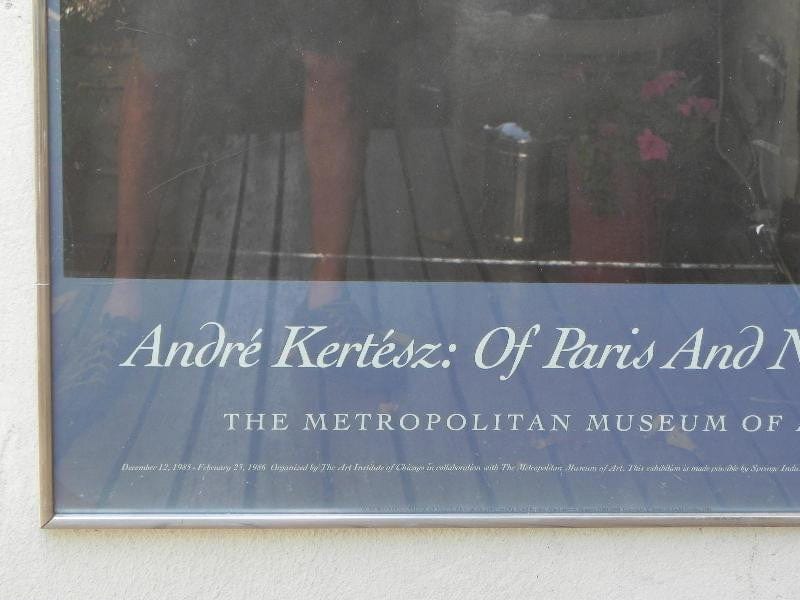 I Like Mike's Mid-Century Modern Wall Decor & Art Andre Kertesz "Of Paris and New York" Exhibition Poster 1985 Queensborough Bridge