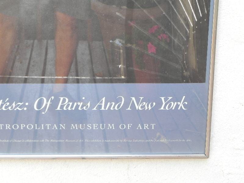 I Like Mike's Mid-Century Modern Wall Decor & Art Andre Kertesz "Of Paris and New York" Exhibition Poster 1985 Queensborough Bridge