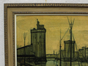 I Like Mike's Mid Century Modern Wall Decor & Art Bernard Buffet Large Framed Citiscape Print