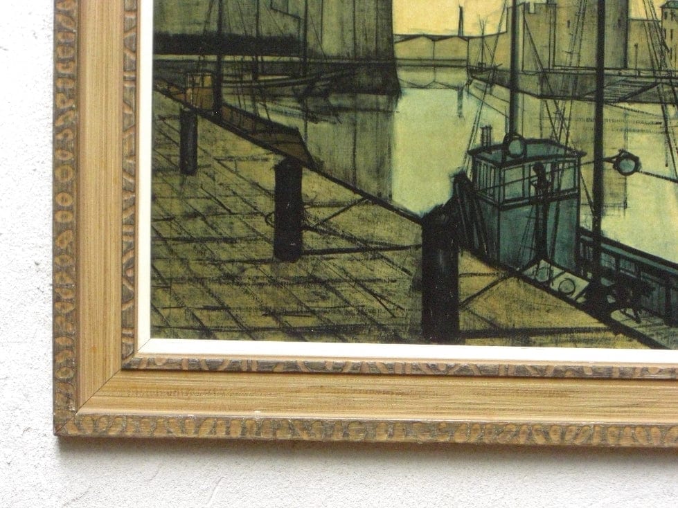 I Like Mike's Mid Century Modern Wall Decor & Art Bernard Buffet Large Framed Citiscape Print