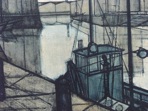 I Like Mike's Mid Century Modern Wall Decor & Art Bernard Buffet Large Framed Citiscape Print