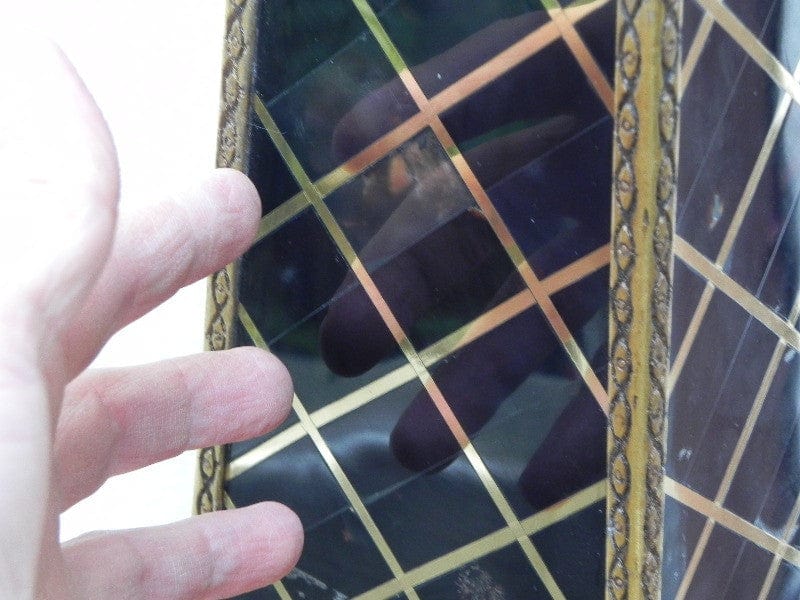 I Like Mike's Mid Century Modern Wall Decor & Art Black Brass & Faux Marble Obelisk Floor Statue