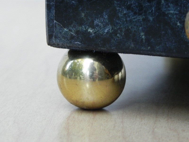 I Like Mike's Mid Century Modern Wall Decor & Art Black Brass & Faux Marble Obelisk Floor Statue