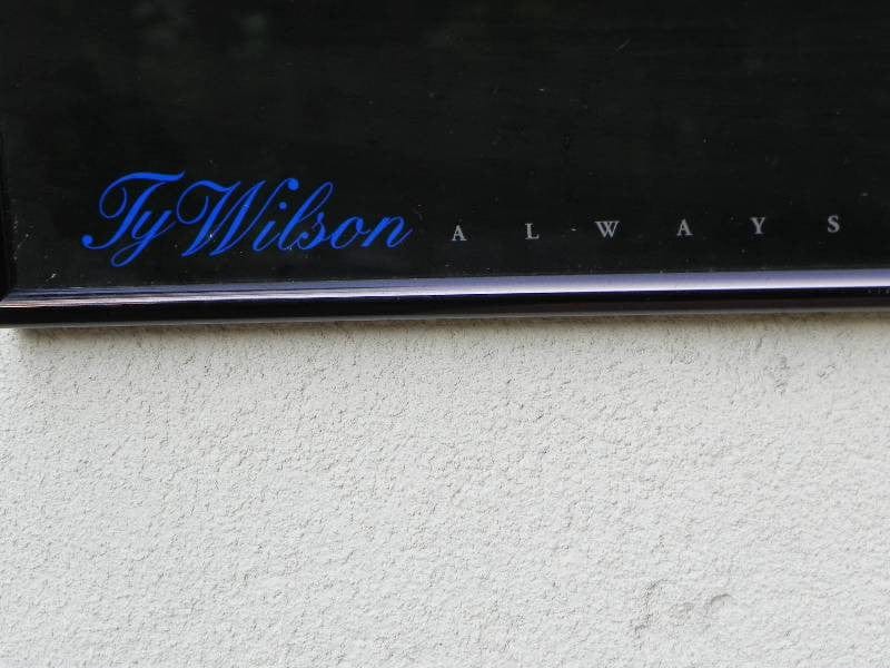 I Like Mike's Mid-Century Modern Wall Decor & Art Black Framed 1980s Man & Woman Kissing "Always" by Ty Wilson