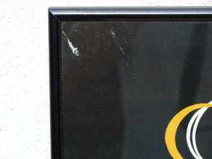 I Like Mike's Mid-Century Modern Wall Decor & Art Black Framed 1980s Man & Woman Kissing "Always" by Ty Wilson