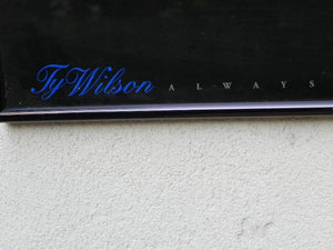 I Like Mike's Mid-Century Modern Wall Decor & Art Black Framed 1980s Man & Woman Kissing "Always" by Ty Wilson