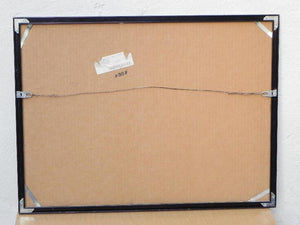 I Like Mike's Mid-Century Modern Wall Decor & Art Black Framed 1980s Man & Woman Kissing "Always" by Ty Wilson