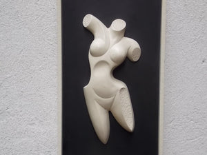 I Like Mike's Mid-Century Modern Wall Decor & Art Black & White Abstract Nude Wall Sculpture, Male & Female