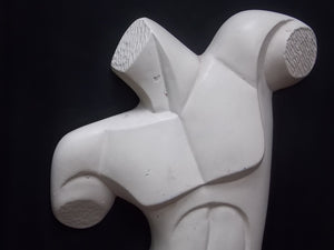 I Like Mike's Mid-Century Modern Wall Decor & Art Black & White Abstract Nude Wall Sculpture, Male & Female