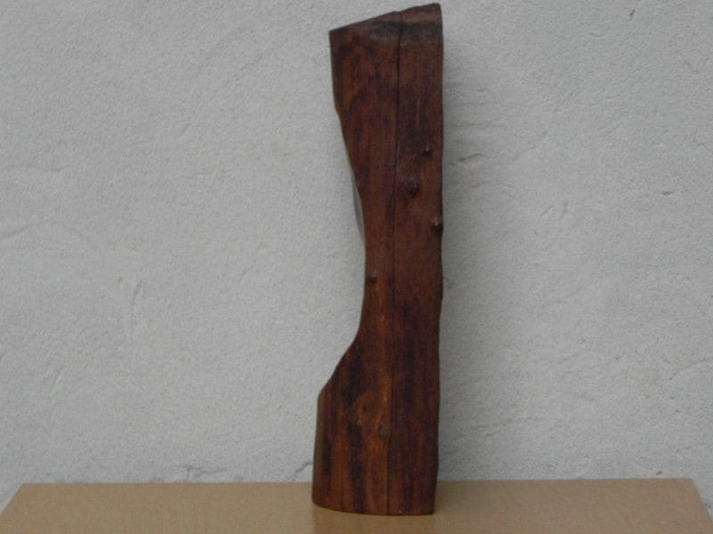 I Like Mike's Mid Century Modern Wall Decor & Art Carved Wood Bust Sculpture with Live Edge, Artisan Made, 1966