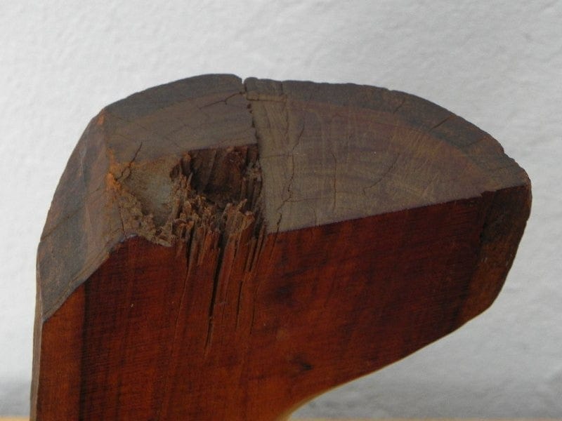 I Like Mike's Mid Century Modern Wall Decor & Art Carved Wood Bust Sculpture with Live Edge, Artisan Made, 1966
