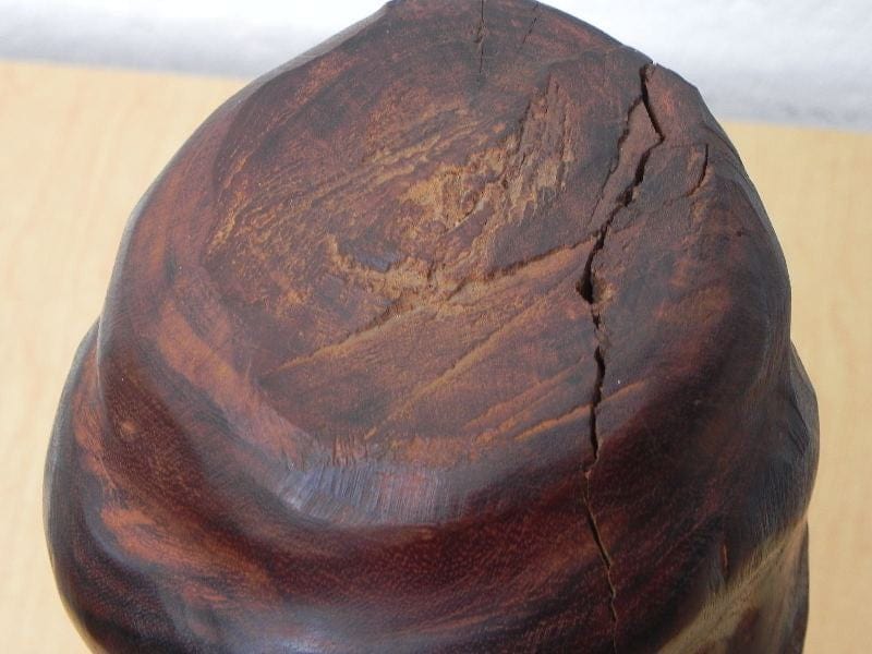 I Like Mike's Mid Century Modern Wall Decor & Art Carved Wood Female Bust Sculpture with Live Edge, Artisan Made, 1962