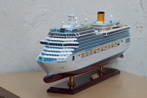 I Like Mike's Mid Century Modern Wall Decor & Art Costa Fortuna Model Cruise Ship Table Sculpture