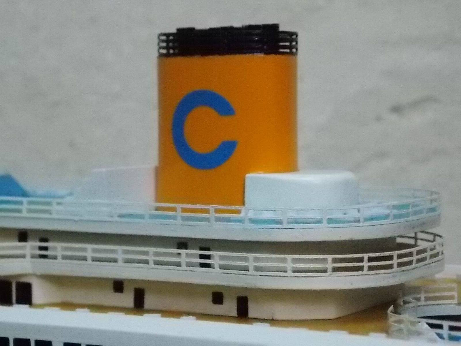 I Like Mike's Mid Century Modern Wall Decor & Art Costa Fortuna Model Cruise Ship Table Sculpture