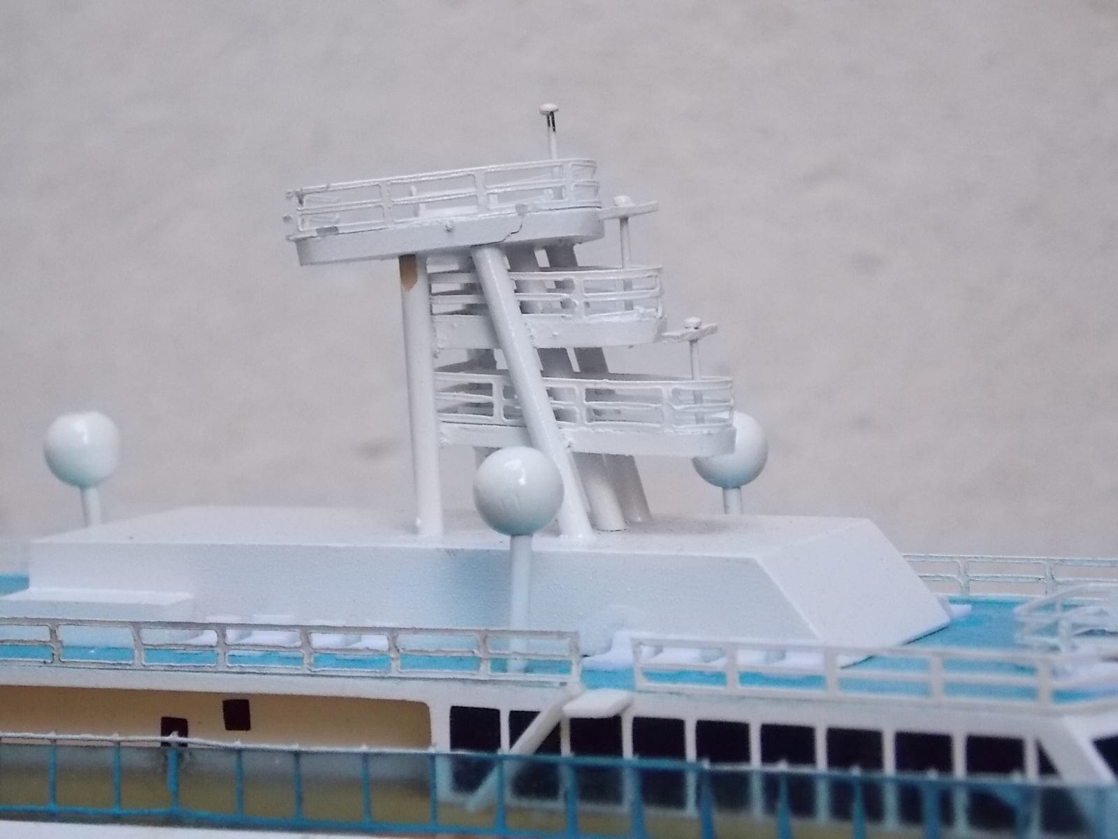 I Like Mike's Mid Century Modern Wall Decor & Art Costa Fortuna Model Cruise Ship Table Sculpture
