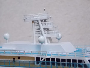I Like Mike's Mid Century Modern Wall Decor & Art Costa Fortuna Model Cruise Ship Table Sculpture