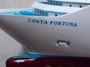 I Like Mike's Mid Century Modern Wall Decor & Art Costa Fortuna Model Cruise Ship Table Sculpture