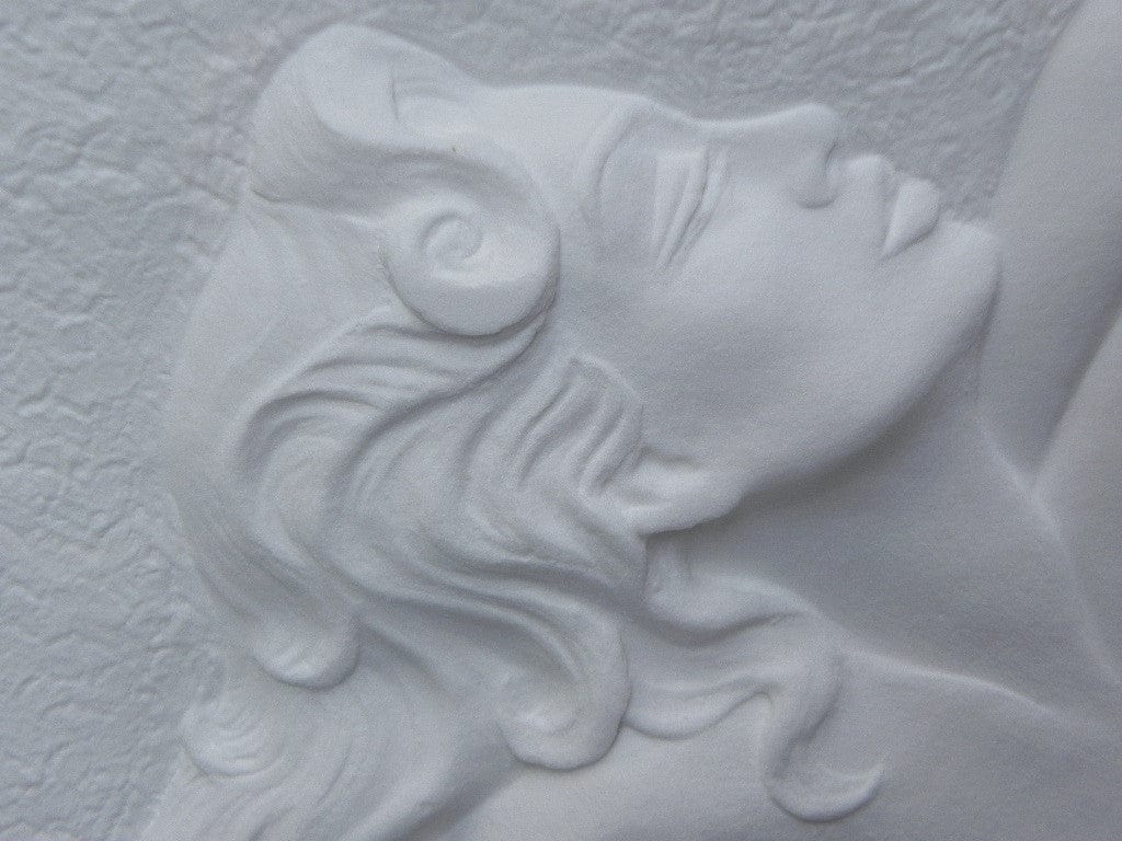 I Like Mike's Mid Century Modern Wall Decor & Art Female Model I Large Nude Hand Cast Paper Sculpture Wall Hanging by Roberta Peck