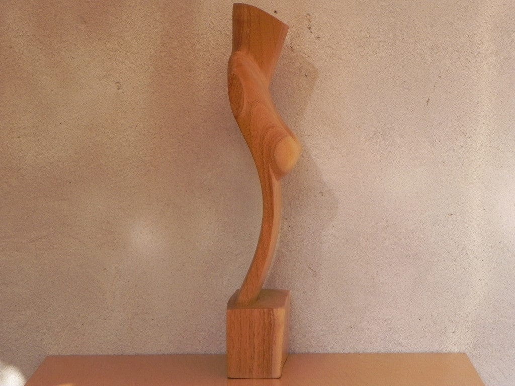 I Like Mike's Mid Century Modern Wall Decor & Art Female Nude Wood Torso Table Sculpture