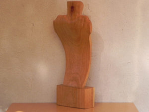 I Like Mike's Mid Century Modern Wall Decor & Art Female Nude Wood Torso Table Sculpture