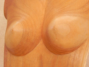I Like Mike's Mid Century Modern Wall Decor & Art Female Nude Wood Torso Table Sculpture