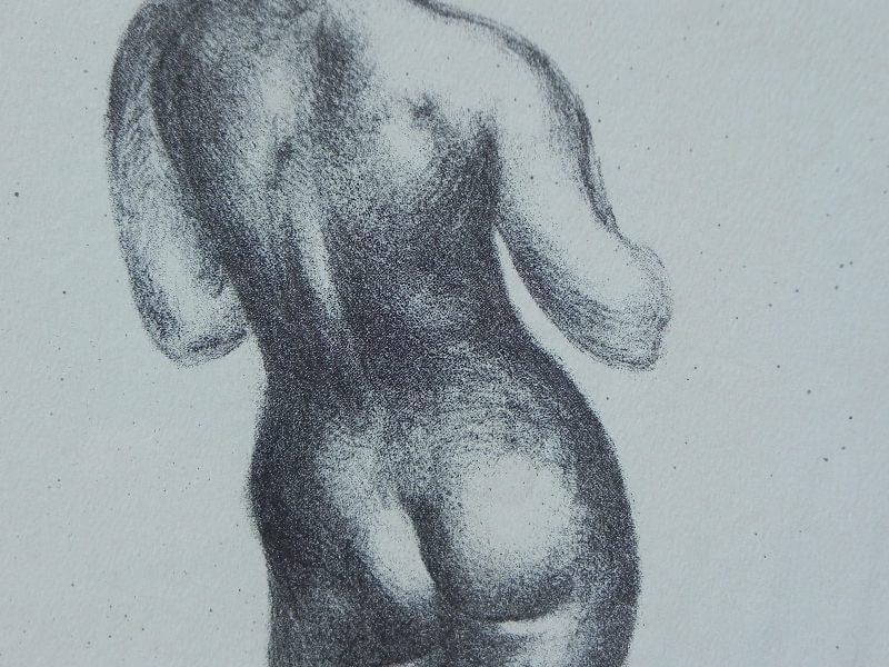 I Like Mike's Mid Century Modern Wall Decor & Art Framed Lithograph by Soicher-Marrin Fine Art for Macy's - Standing Nude