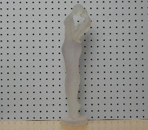 I Like Mike's Mid Century Modern Wall Decor & Art Frosted Lucite Acrylic Embracing Couple Table Sculpture