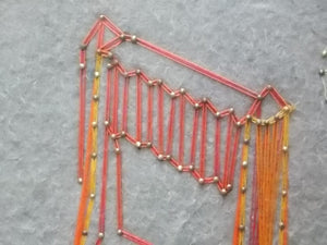I Like Mike's Mid Century Modern Wall Decor & Art Golden Gate Bridge Thread Wall Art, Felted, Framed