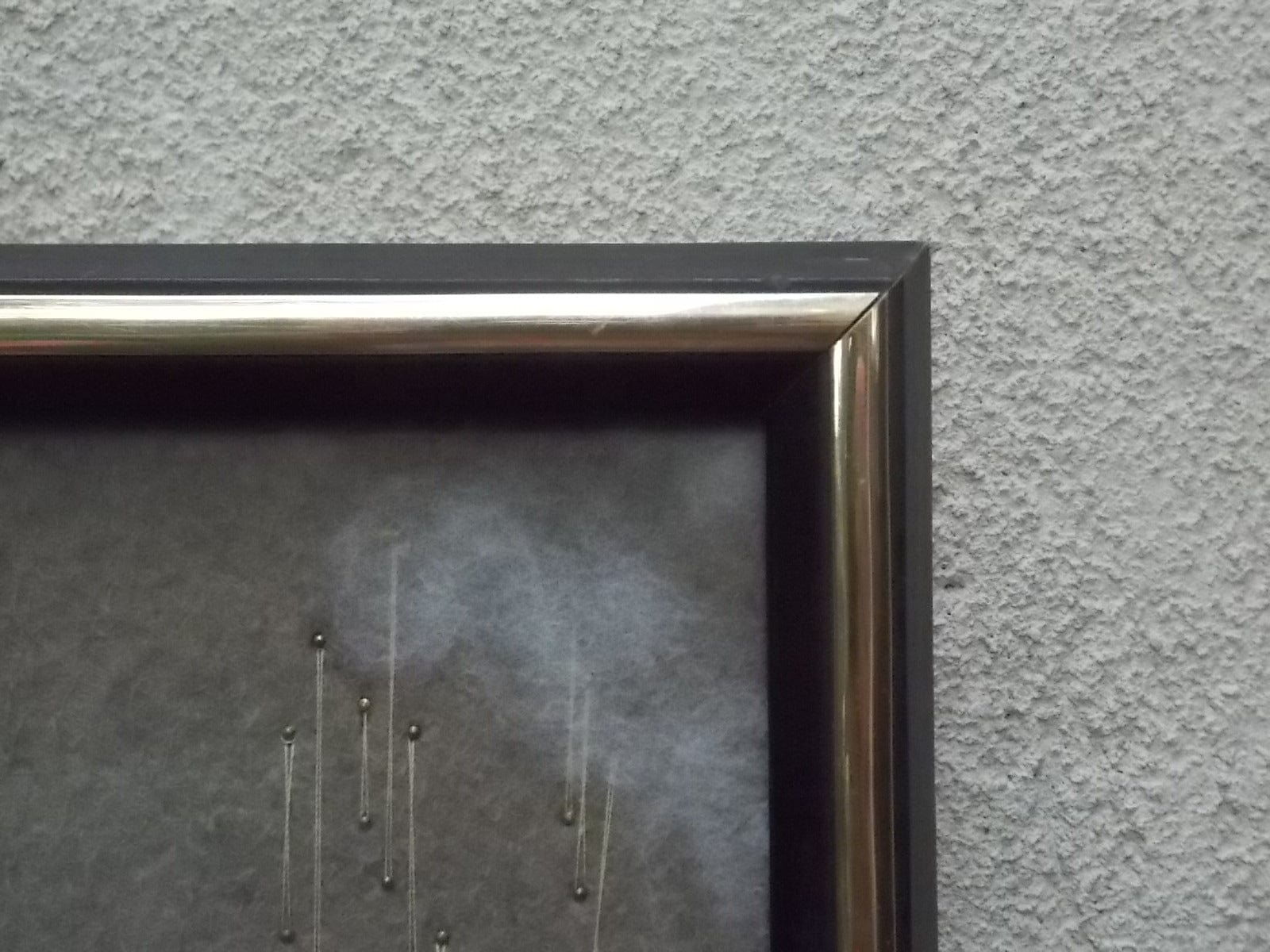 I Like Mike's Mid Century Modern Wall Decor & Art Golden Gate Bridge Thread Wall Art, Felted, Framed