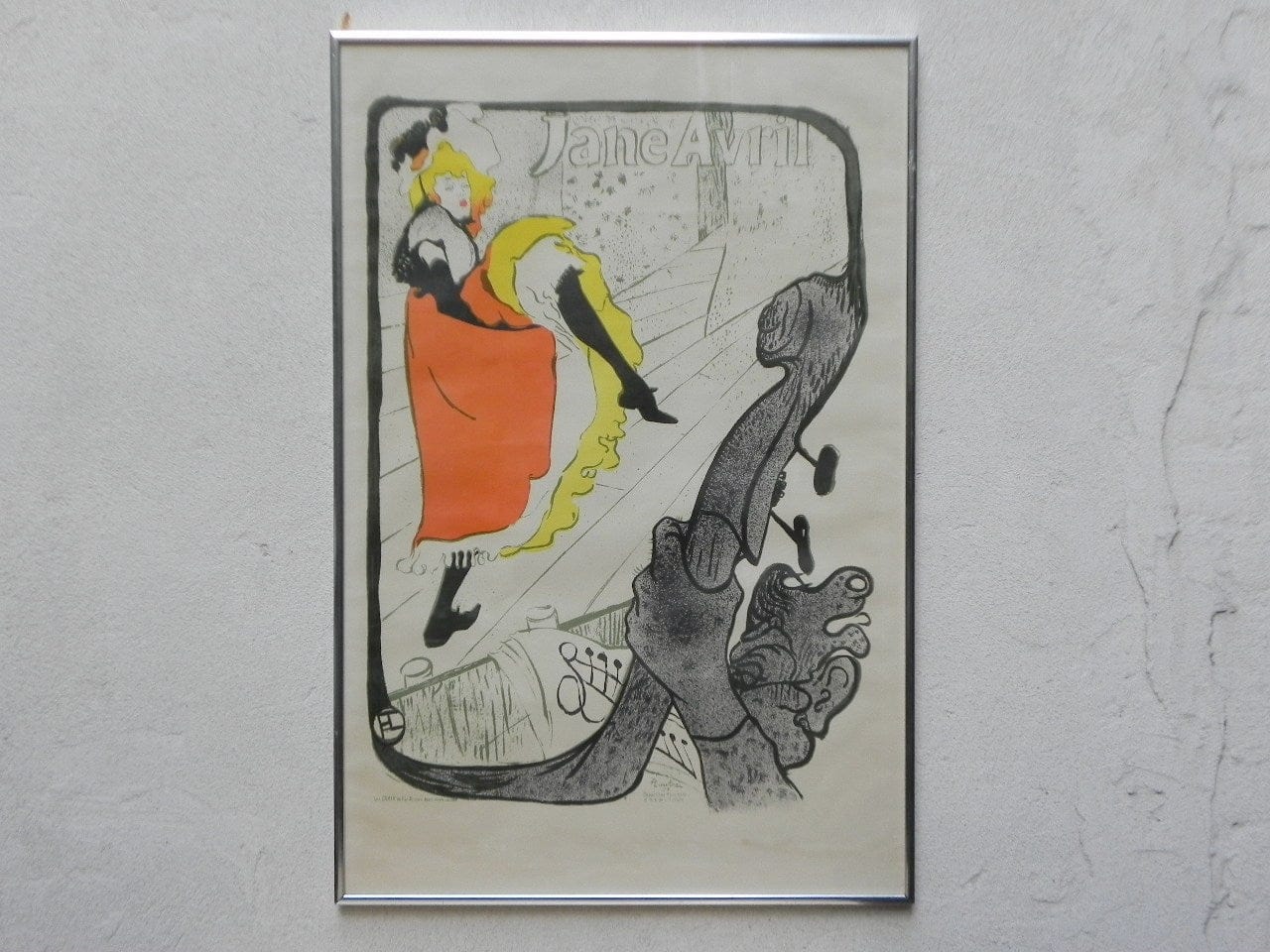I Like Mike's Mid Century Modern Wall Decor & Art Jane Avril by Toulous-Lautrec Framed Vintage Poster