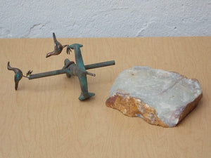 I Like Mike's Mid-Century Modern Wall Decor & Art Jere Anchor With Birds Sculpture o Marble