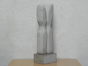 I Like Mike's Mid Century Modern Wall Decor & Art Large Abstract Modern Couple Sculpture, Frank Salzman, 1992