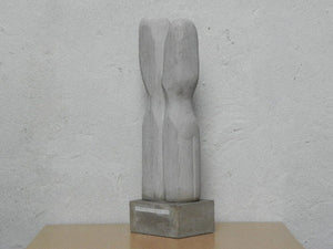 I Like Mike's Mid Century Modern Wall Decor & Art Large Abstract Modern Couple Sculpture, Frank Salzman, 1992