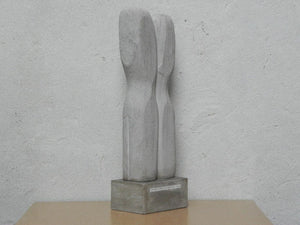 I Like Mike's Mid Century Modern Wall Decor & Art Large Abstract Modern Couple Sculpture, Frank Salzman, 1992