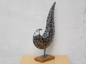 I Like Mike's Mid-Century Modern Wall Decor & Art Large Bird Steel Abstract Table Sculpture