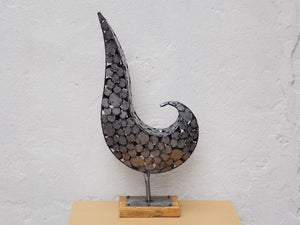 I Like Mike's Mid-Century Modern Wall Decor & Art Large Bird Steel Abstract Table Sculpture