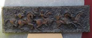 I Like Mike's Mid-Century Modern Wall Decor & Art Large Vanguard Roman Soldiers Horses Battle Wall Sculpture