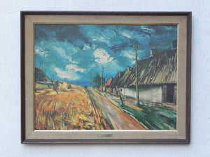 I Like Mike's Mid Century Modern Wall Decor & Art Maurice Vlaminck European Landscape, Framed by Turner Wall Accessories
