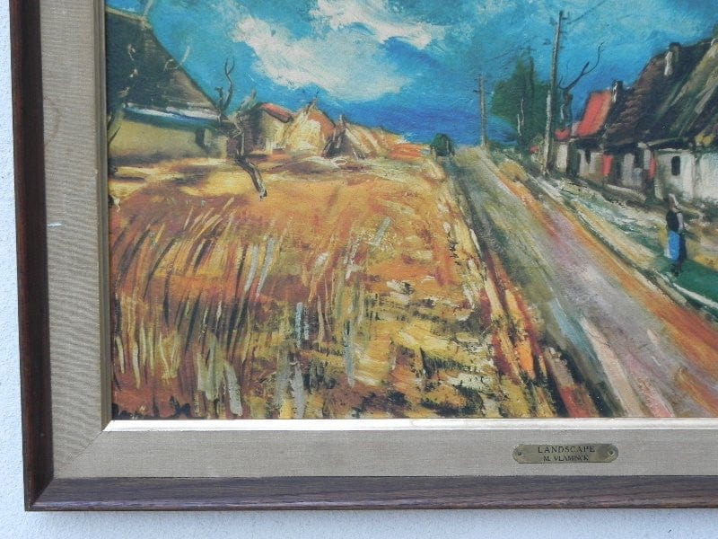 I Like Mike's Mid Century Modern Wall Decor & Art Maurice Vlaminck European Landscape, Framed by Turner Wall Accessories