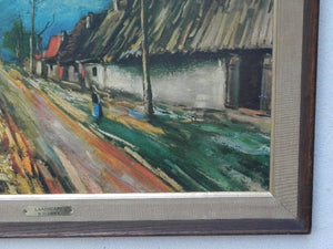 I Like Mike's Mid Century Modern Wall Decor & Art Maurice Vlaminck European Landscape, Framed by Turner Wall Accessories